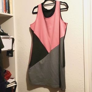 Bodycon party geometrical dress